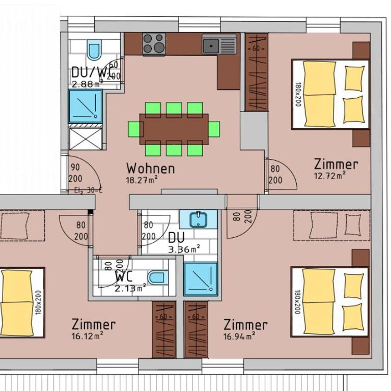 Gästehaus Huben - Apartment - auf 2 Etagen - 15