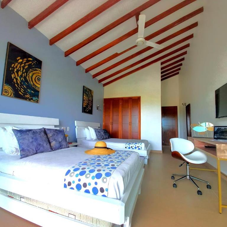 Beach Villa Sol & Mar Cartagena, beachfront & private pool - Villa - 17