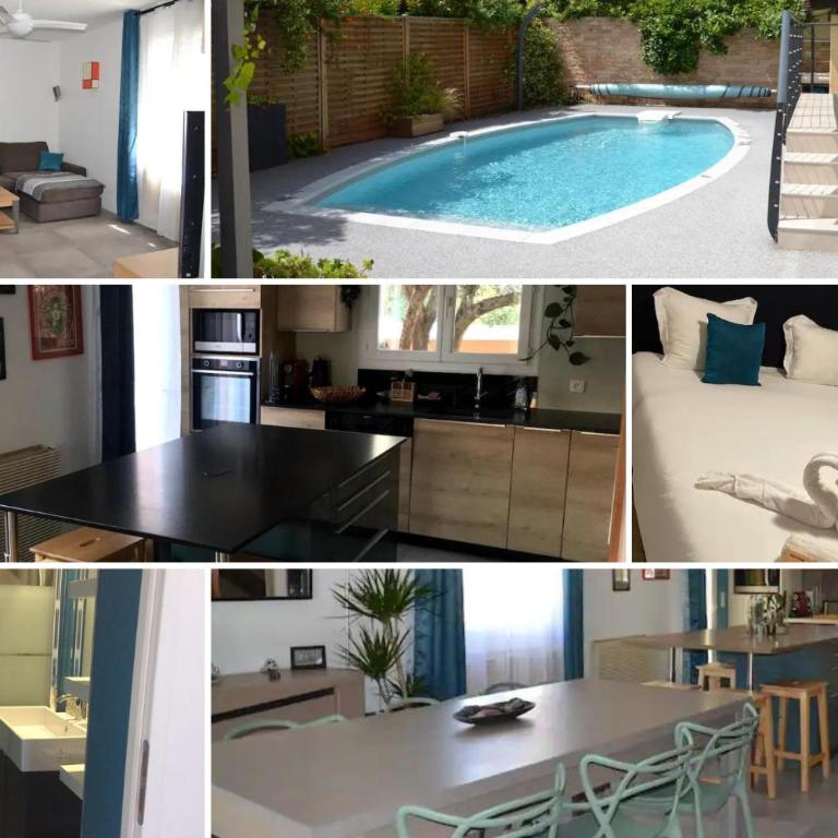 Jolie Villa, Piscine, 10min centre ville, WIFI - Villa 3 Chambres - 1