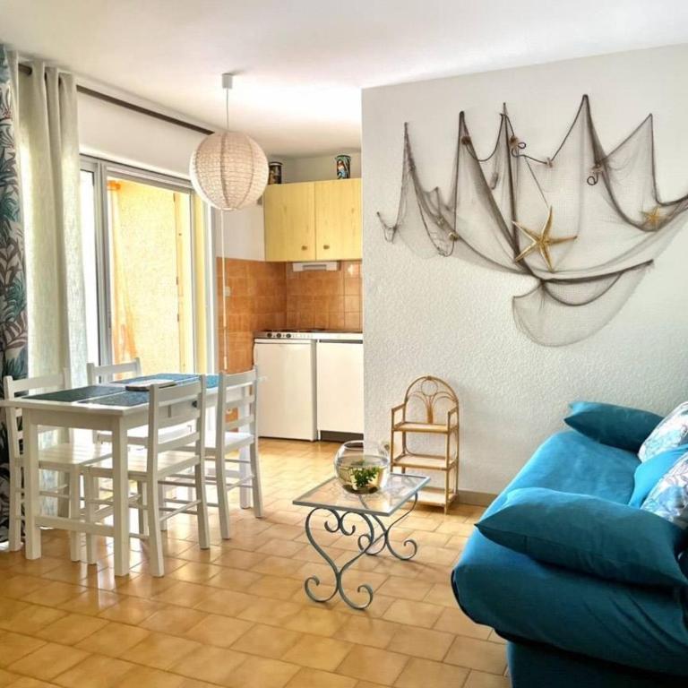 Studio cabine avec terrasse, 4 couchages, parking privé - Marseillan - FR-1-326-415 - Monolocale - 1