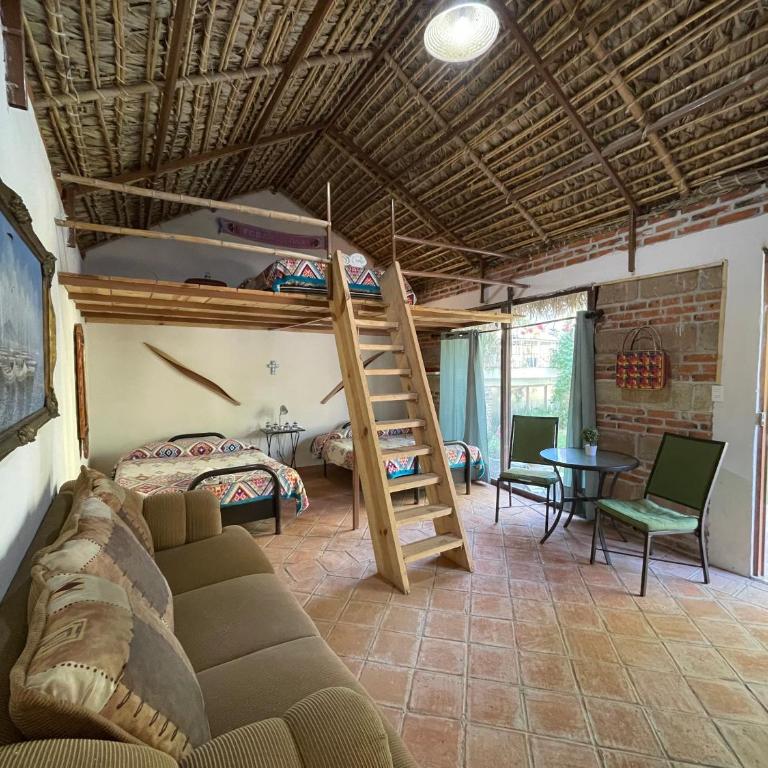 Jardín Quinta Las Fuentes Cabañas, Valsequillo. PUEBLA - Casa con 1 dormitorio - 3