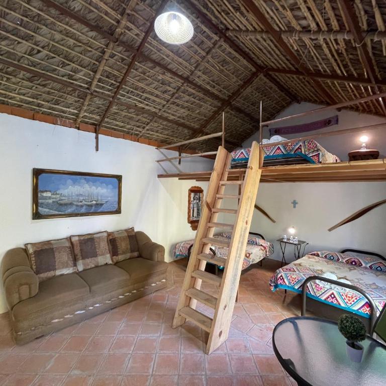 Jardín Quinta Las Fuentes Cabañas, Valsequillo. PUEBLA - Casa con 1 dormitorio - 1