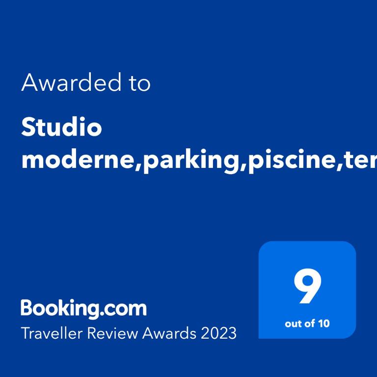 Studio moderne,parking,piscine,tennis,terrasse. - Apartamento de 1 dormitorio - 16