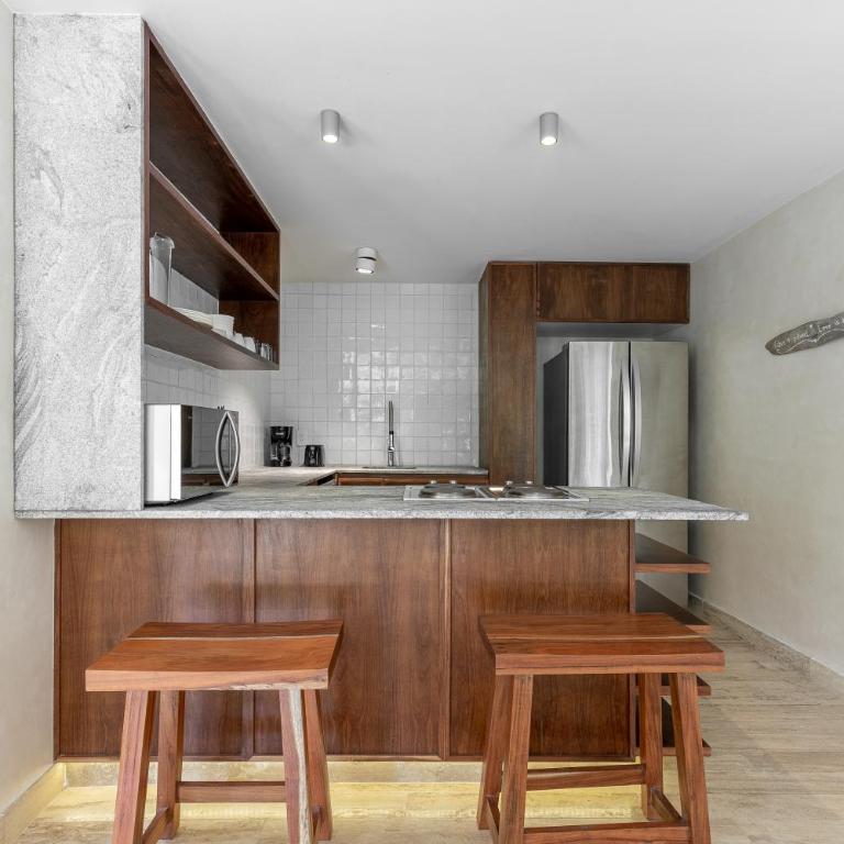 204 Hidden Gem apartment in the heart of Tulum w/ huge private terrace and pool for 6 Pax - Appartement 2 Chambres - 17