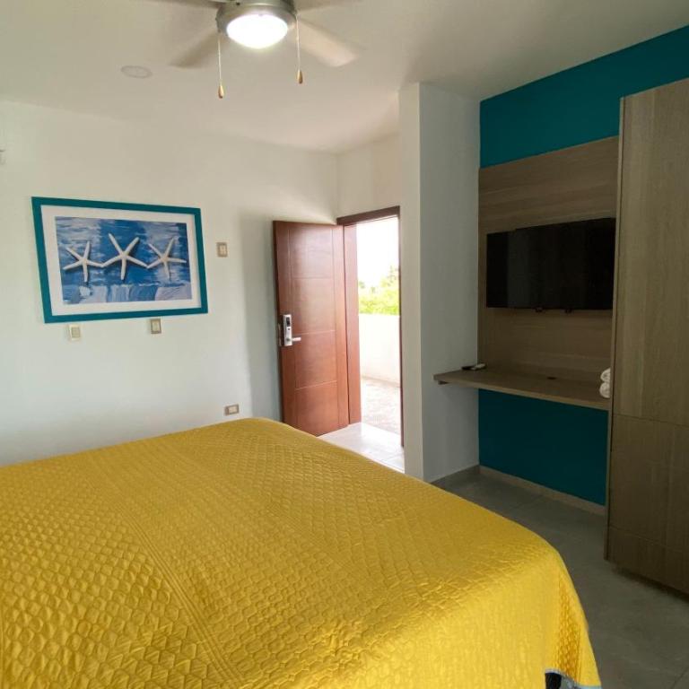 Habitación hotelera a 2min de playa by G P S rentas - One-Bedroom Apartment - 5