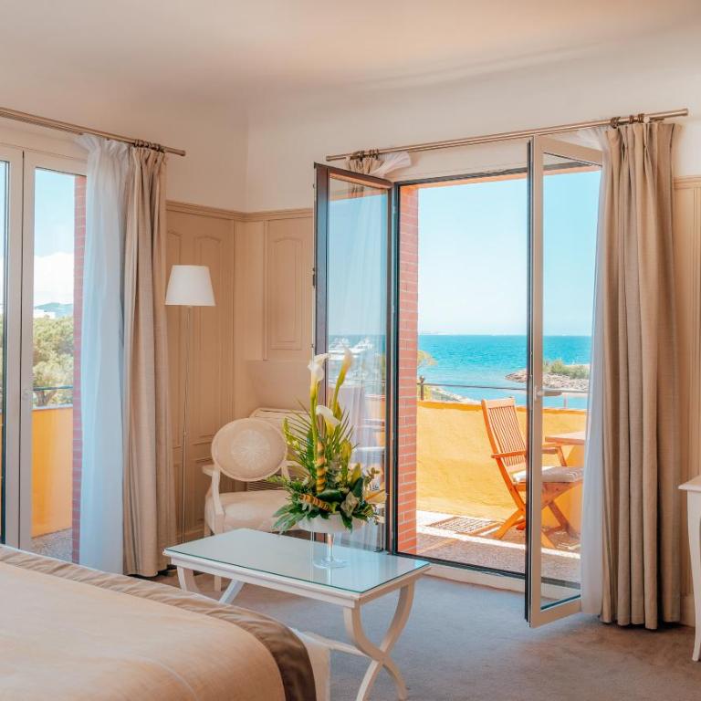 Ermitage de l'Oasis & Spa - Cannes Mandelieu - Chambre Double Deluxe avec Balcon - Vue sur Mer - 1