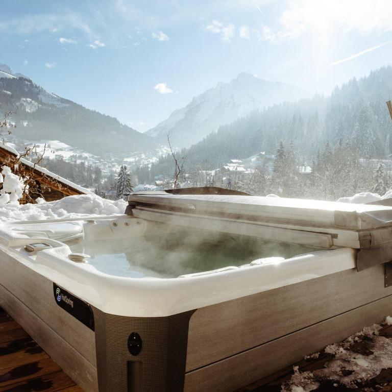 Chalet 5★, 10 pers, spa extérieur & sauna, à 230m des pistes - FR-1-304-282 - Chalet - 10