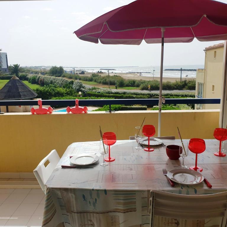 SAVANNA BEACH I Joli T2 piscine vue mer Cap d'Agde - Apartment mit Meerblick - 3