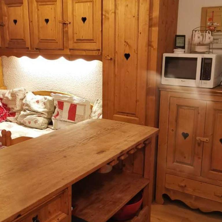 Studio cabine 4 pers, au calme et aux pieds des pistes - FR-1-574-51 - Studio - 7