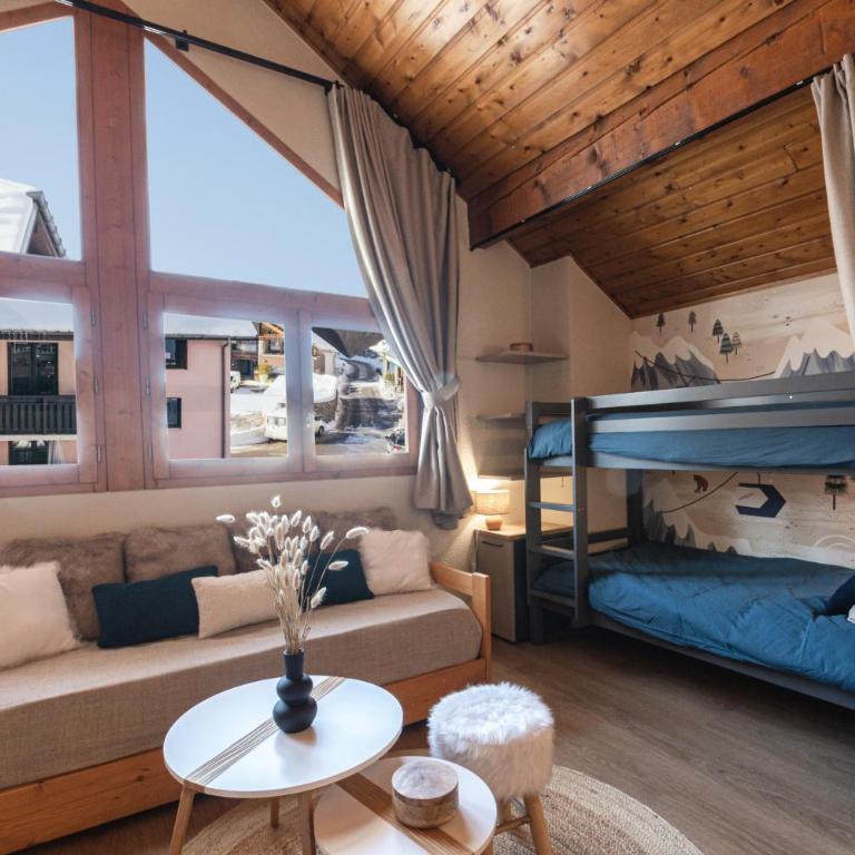 Le Chalerick - Appartement chalet d'exception 4 étoiles - skis aux pieds - 70 m2 entièrement rénové, idéal pour 6 à 8 personnes - Appartement Supérieur - 12