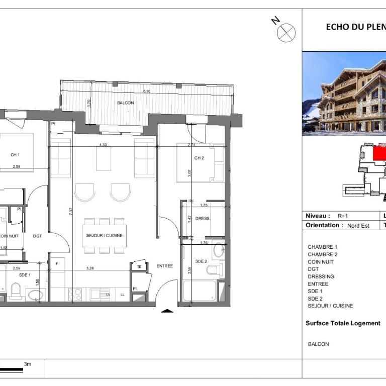 Echo du Pleney A107 - Apartamento de 3 dormitorios - 19