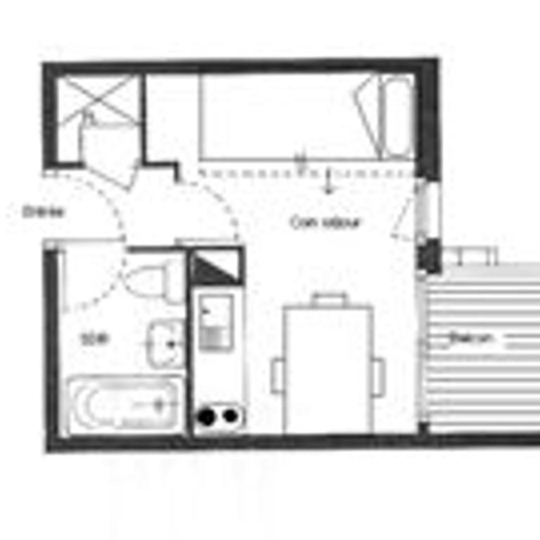 Studio cosy 2 pers. aux Menuires avec Wi-Fi - FR-1-178-131 - Monolocale - 9