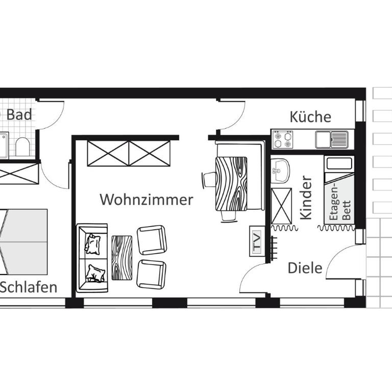 Gschwenderhaus Ferienwohnungen - Apartment mit 1 Schlafzimmer und Terrasse - 12