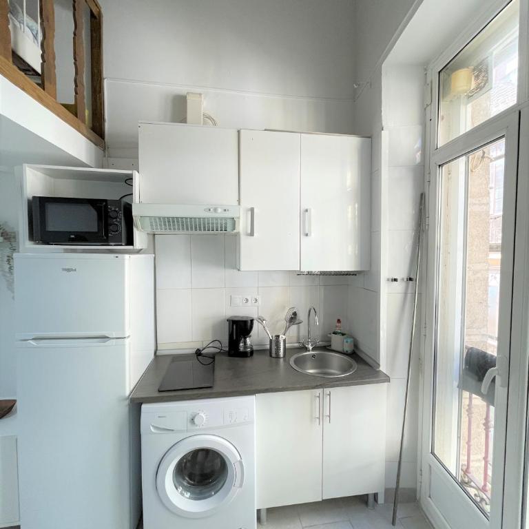 Acogedor apartamento exterior con balcón en el Barrio de Chueca, Gran Vía con aire acondicionado - Apartment mit 1 Schlafzimmer - 6