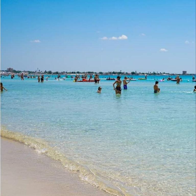 "SUPER" a Torre Lapillo al primo piano a 50 dal centro a 150 mt dalla spiaggia , disponibile NAVETTA per l'aereoporto GRATUITA - Appartamento - Piano Terra - 8