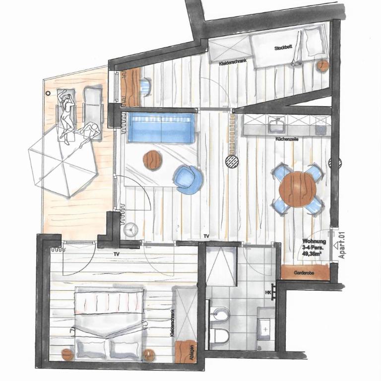 Residence Sägemühle - Two-Bedroom Apartment - 1