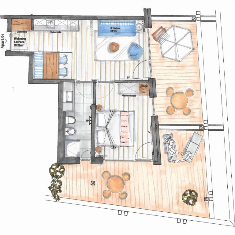 Residence Sägemühle - Apartment with Terrace - 2