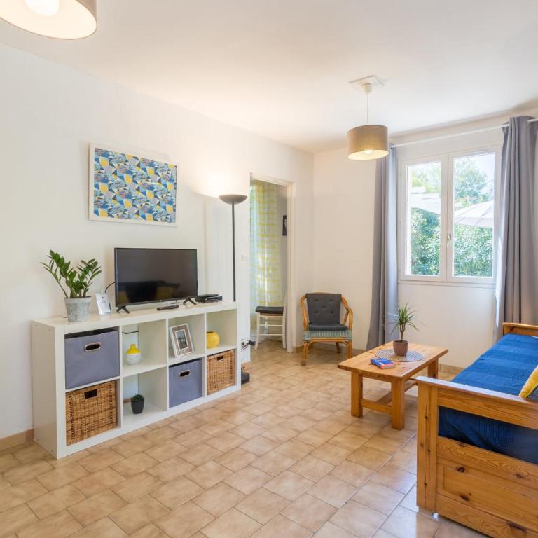 L’Auguière Ouest, maisonnette au cœur du vignoble proche de la mer et des sentiers côtiers - Haus mit 1 Schlafzimmer - 7