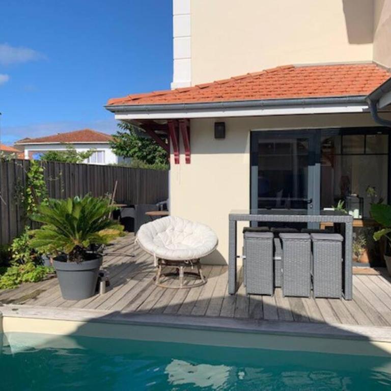 Mimizan Plage Sud Villa Primrose bord de mer - Villa avec Piscine Privée - 10