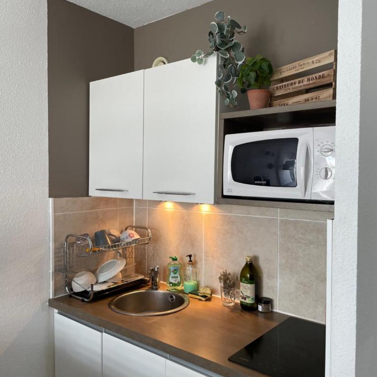 Au Thalassa - 3min Plage - CLIM - TERRASSE - WIFI - Studio - barrierefrei - 6