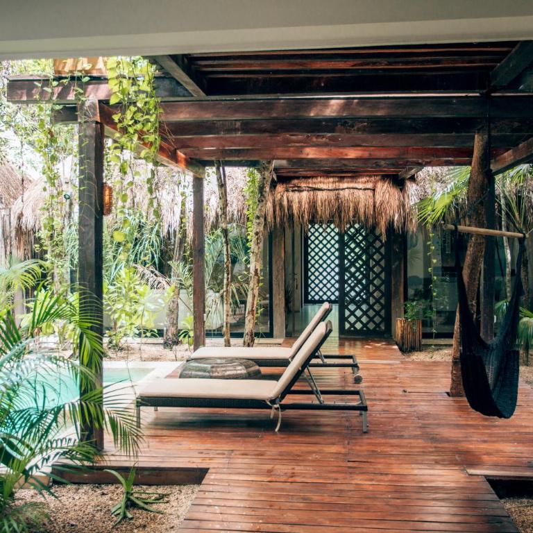 Orchid House Tulum Jungle - Habitación Doble Deluxe - 2 camas dobles - 1