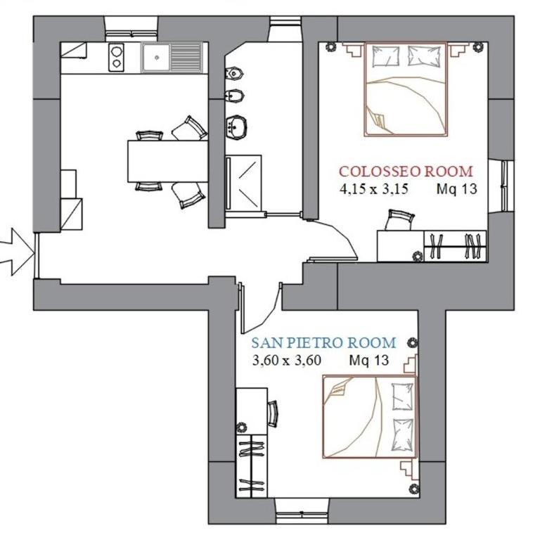 Romarina - Apartment mit 2 Schlafzimmern - 21