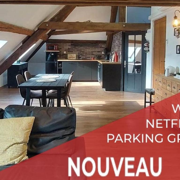 Le LOFT 80m2 - climatisation, vue et parking - One-Bedroom Apartment - 1