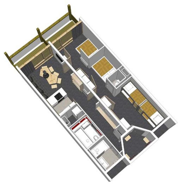 Appartement rénové 3 pièces, ski aux pieds, 8 pers, balcon sud-est aux Arcs 2000 - Appartement 1 Chambre - 2