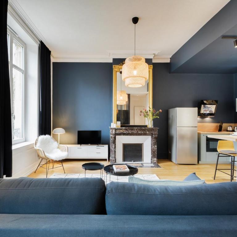 Loft Doryan ! Blue Haussmannien - Centre Gare - Excelsior - 2 à 4 pers - Appartement 1 Chambre - 4