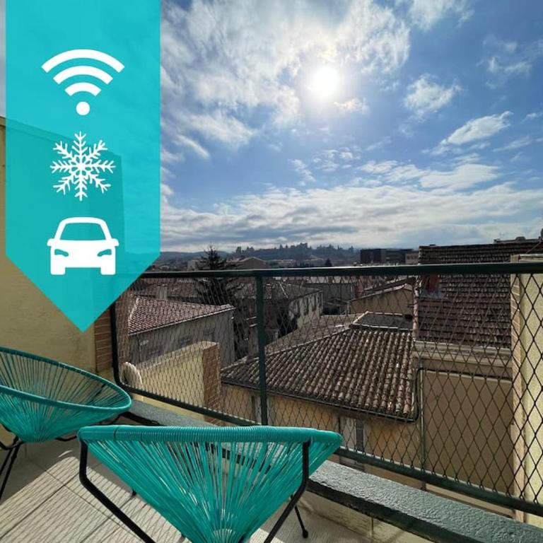 Duplex 70m2 - Vue Cité Mediévale - Parking gratuit - Apartment mit 2 Schlafzimmern - 2