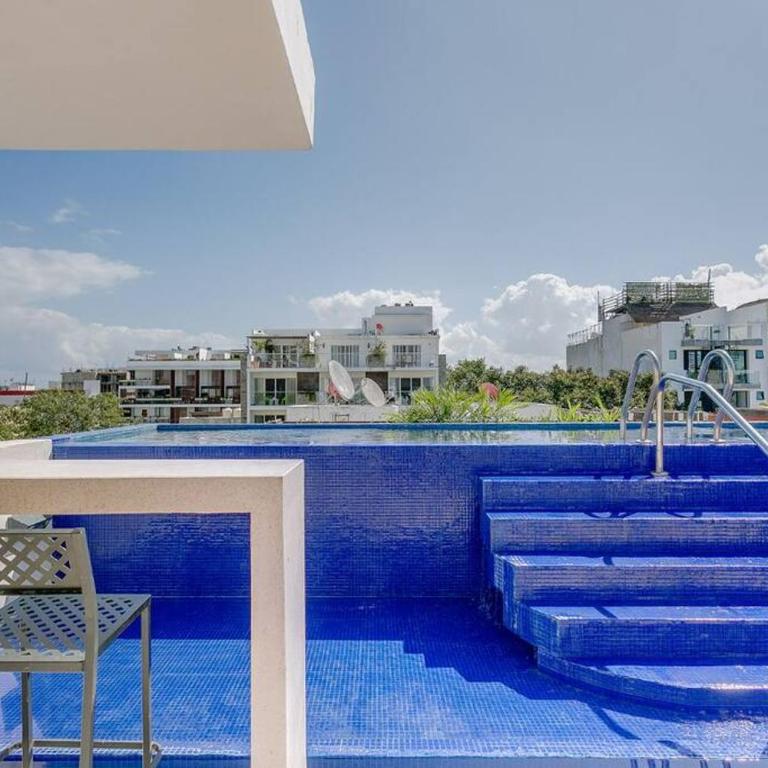 Danzamar 1B with Pool & Rooftop near Mamitas beach - One-Bedroom Apartment - 16