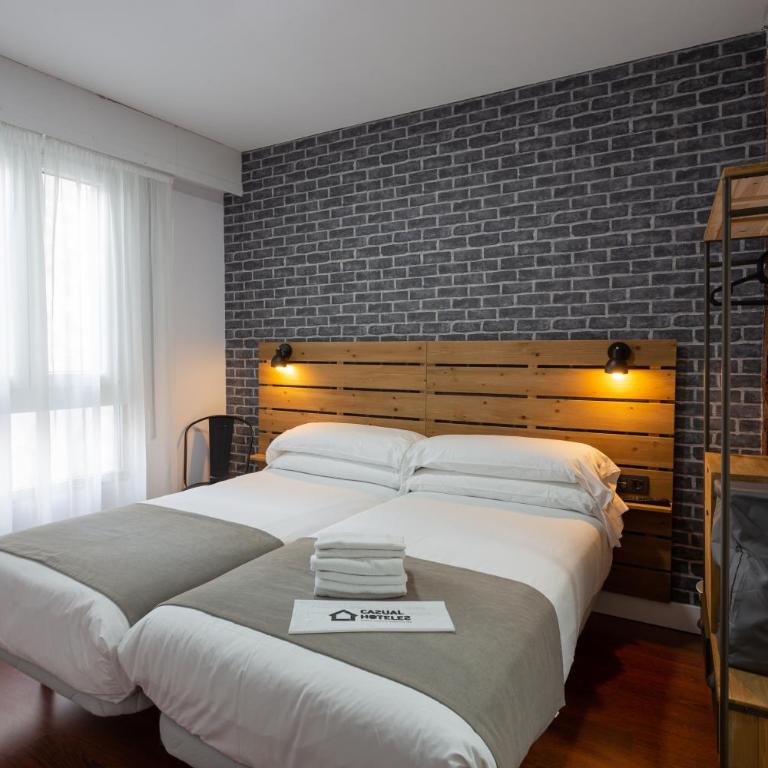 Casual Mardones Bilbao - Habitación Doble con baño privado - 2 camas - 1