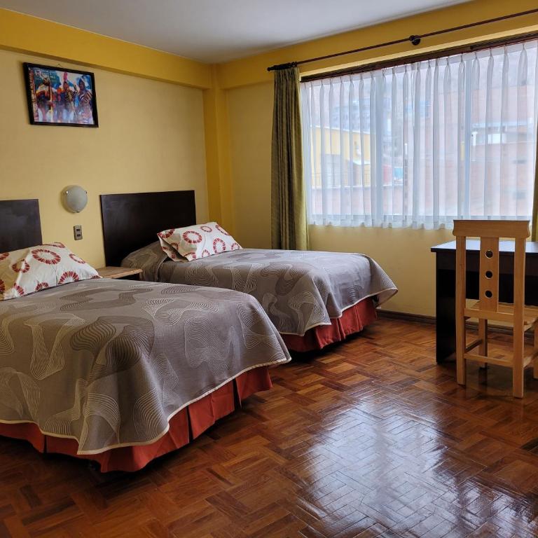 Hotel Nuevo Sol - Habitación Doble Deluxe - 2 camas - 3