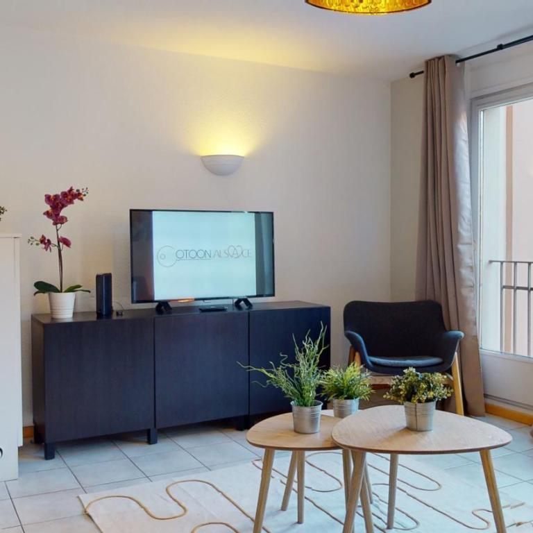 Gîte des Bains PARKING HYPERCENTRE 6-8personnes - Apartment mit Terrasse - 16