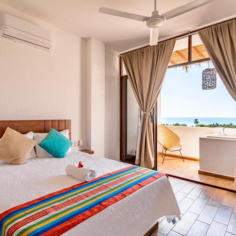 Punta Kai Hotel & Hostal - Habitación Doble Deluxe con balcón y vistas al mar - 1