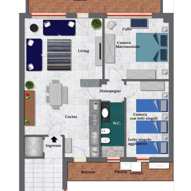 Capo d'Orlando Apartments - Ottanio - Appartamento con 2 Camere da Letto - 3