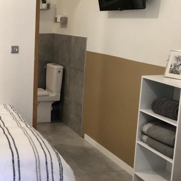 Studette de 17m2 avec parking privé gratuit Climatisation et petite cuisine - Chambre Double avec Salle de Bains Privative - 7