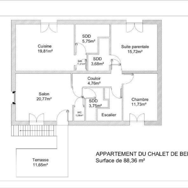 Le chalet de Bernoline vaste appartement tout confort - Appartement avec Terrasse - 16