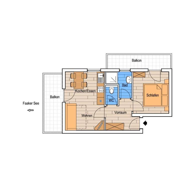 Ferienwohnungen Petschnig 3 - Apartment mit Balkon - 14