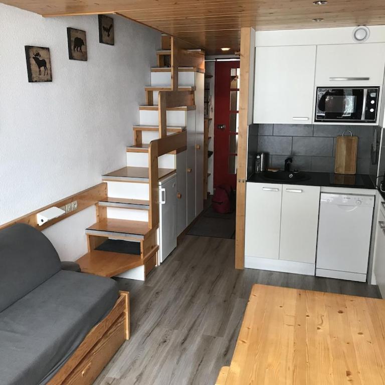 Arcs 1800 Duplex rénové 5 pers au pied des pistes calme location à la semaine seulement - Appartement 2 Chambres - 6
