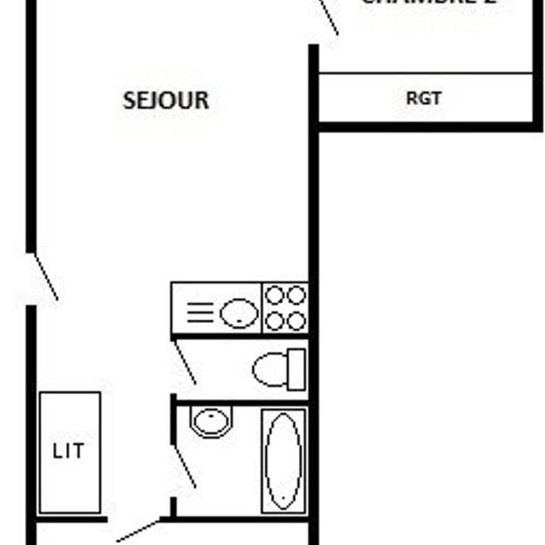 T3+Cabine avec Piscine, Parking - Port Barcarès - FR-1-81-247 - Appartement (6 Adultes) - 9