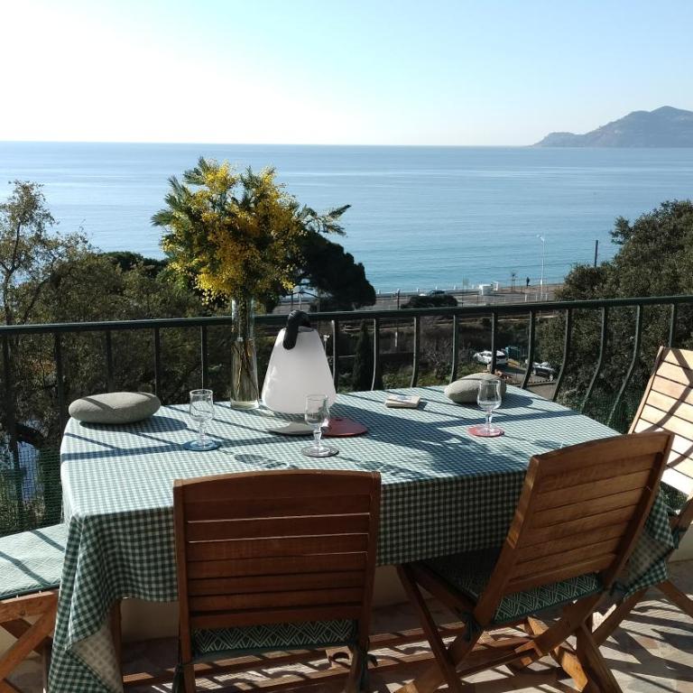 Appartement vue mer panoramique, plage 150M, terrasse, parking privé, clim - Appartement 1 Chambre - 2