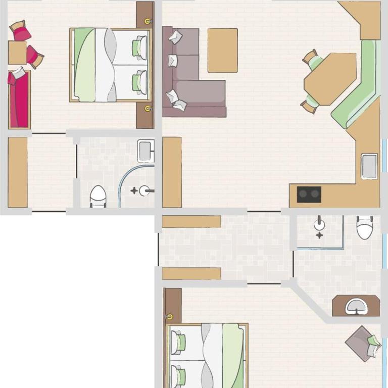 Feldinggut - Apartment mit 2 Schlafzimmern und Dusche - 4