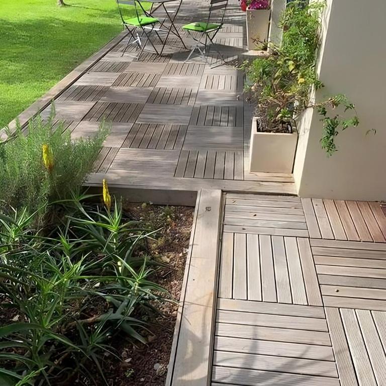 Rooftop pool, private garden, at the sand beach! - Three-Bedroom Apartment - 55