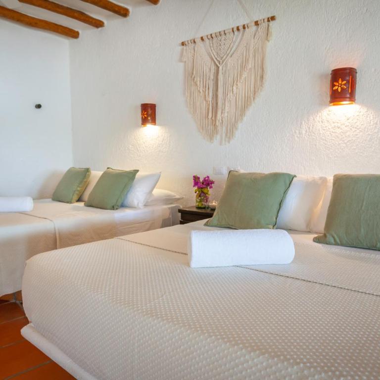 Beachfront Hotel La Palapa - Adults Only - Habitación con 2 camas grandes - 4