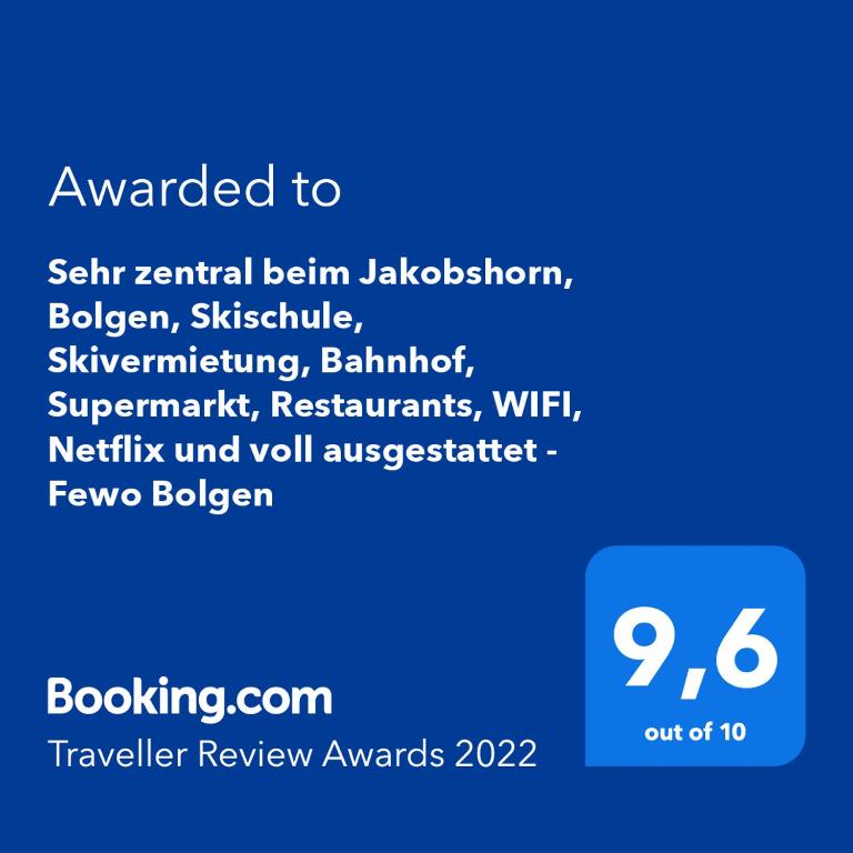 Holiday apartment Bolgen - close to everything! Bolgen, Jakobshorn, bus stop, train station, supermarket, ski school, ski rentals, restaurants and more! - Apartment mit 1 Schlafzimmer - 53