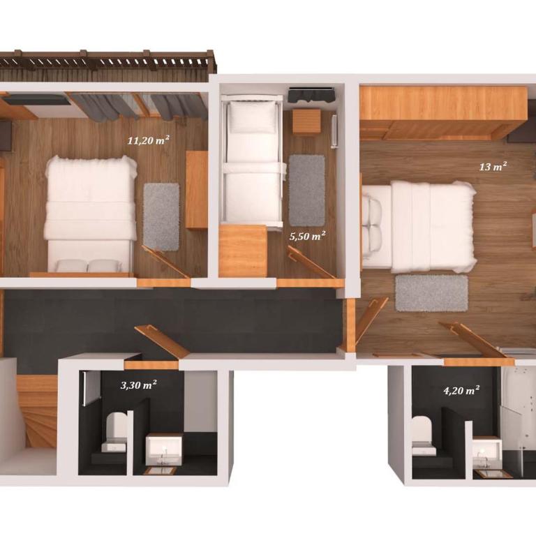 Duplex de charme 4 chambres avec Wifi et parking à Courchevel Moriond - FR-1-563-4 - Apartment (8 Erwachsene) - 13