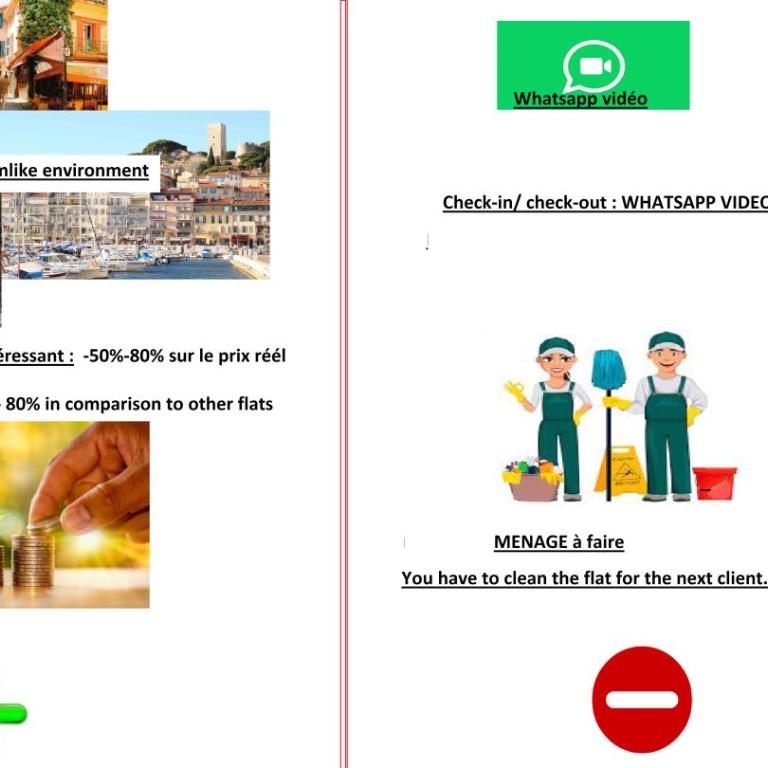 Cadre de rêve mais vous faites le ménage- very good prices but you have to clea-n th-e flat - One-Bedroom Apartment - 3