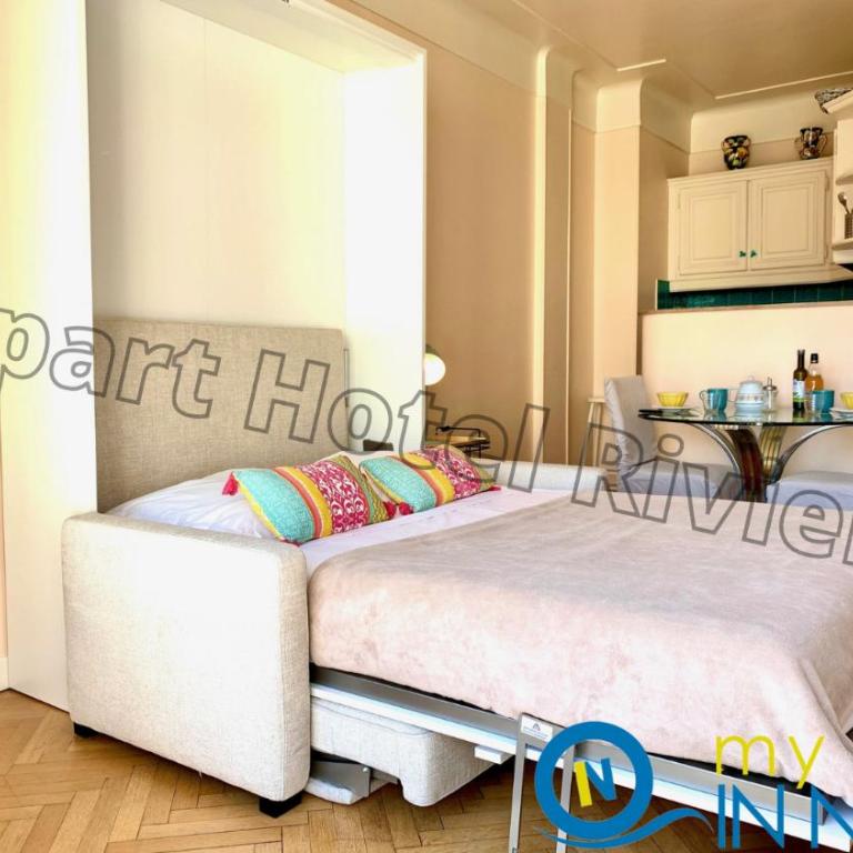 ApartHotel Riviera - Hyper Centre Ville - Studio Supérieur AC avec balcon et aperçu mer - BALCON MASSENET 1 - Studio - Vue sur Mer - 13