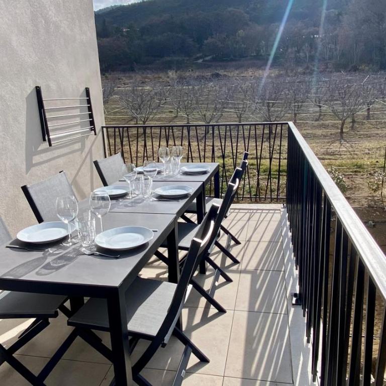 Le Tircis - 2 slaapkamers met terras en zwembad aan de Mont Ventoux - Appartamento con 2 Camere da Letto - 9